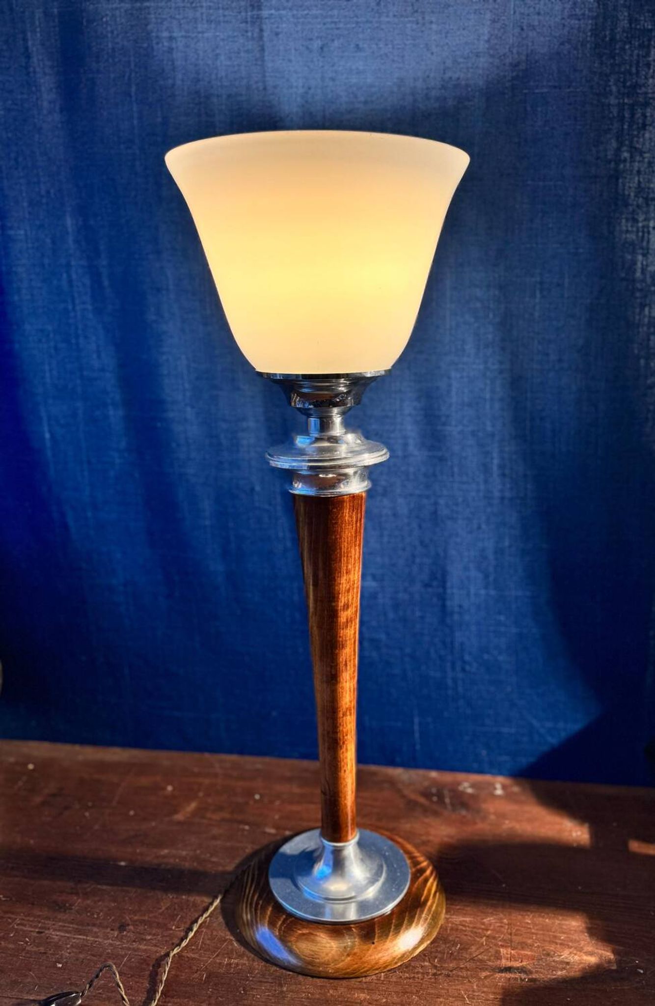 Large Art Deco Mazda lamp. 1930s.