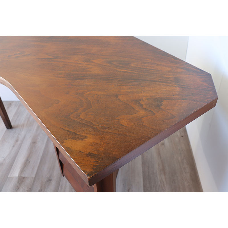 Vintage desk "Boomerang" solid wood 1950