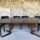 Expandable Scandinavian rosewood dining table by CJ Rosengaarden, circa 60's