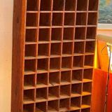 Wooden workshop locker, in fir, 1960s-70s.