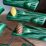 Vintage Vallauris vegetable and fruit knife holders