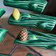 Vintage Vallauris vegetable and fruit knife holders