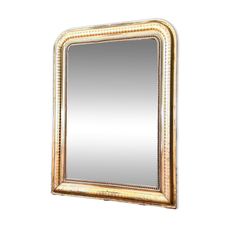 Antique silvered mirror Louis-Philippe 19th century