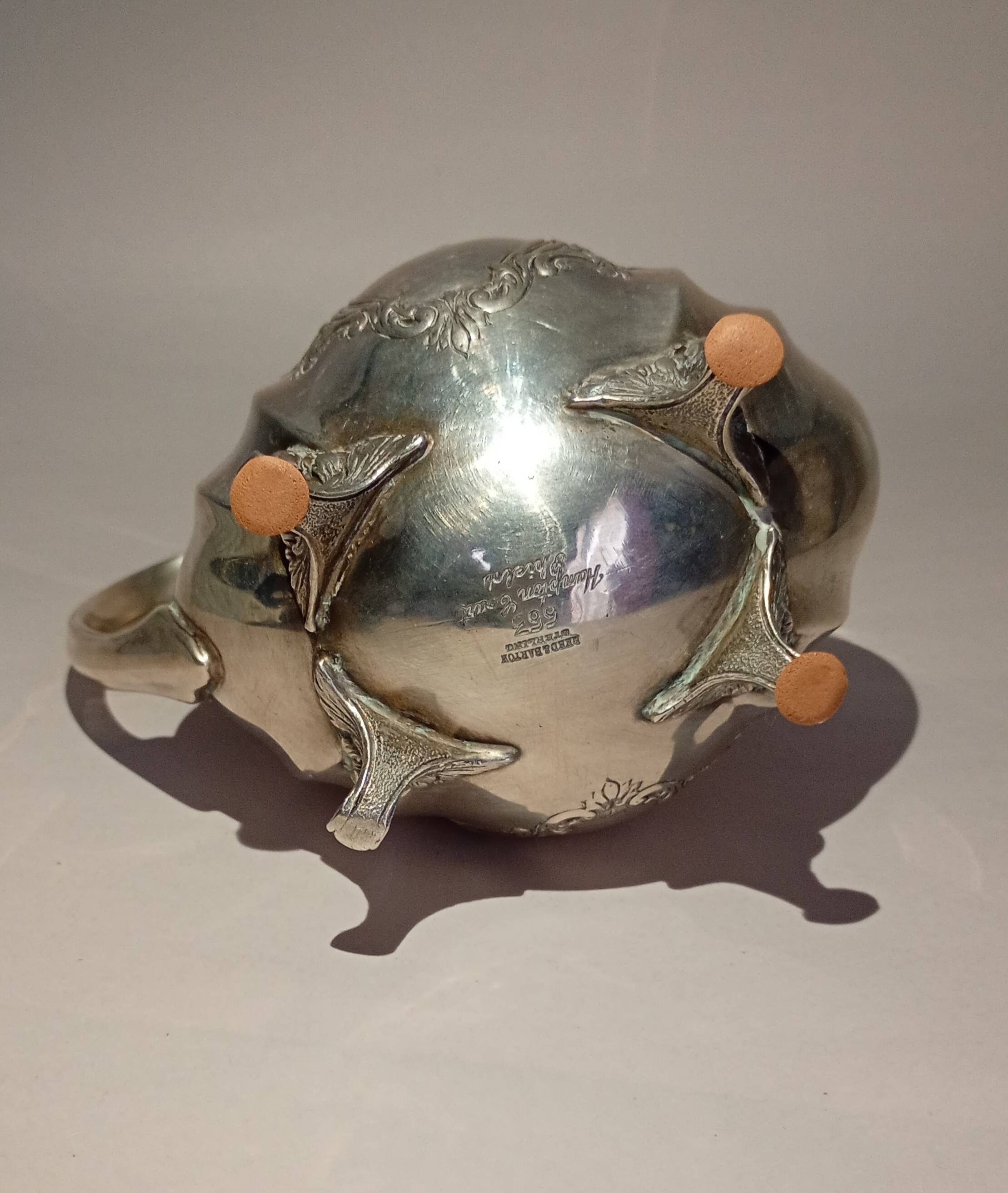 Reed & Barton Solid Sterling Silver Sugar Bowl & Creamer 790 grams
