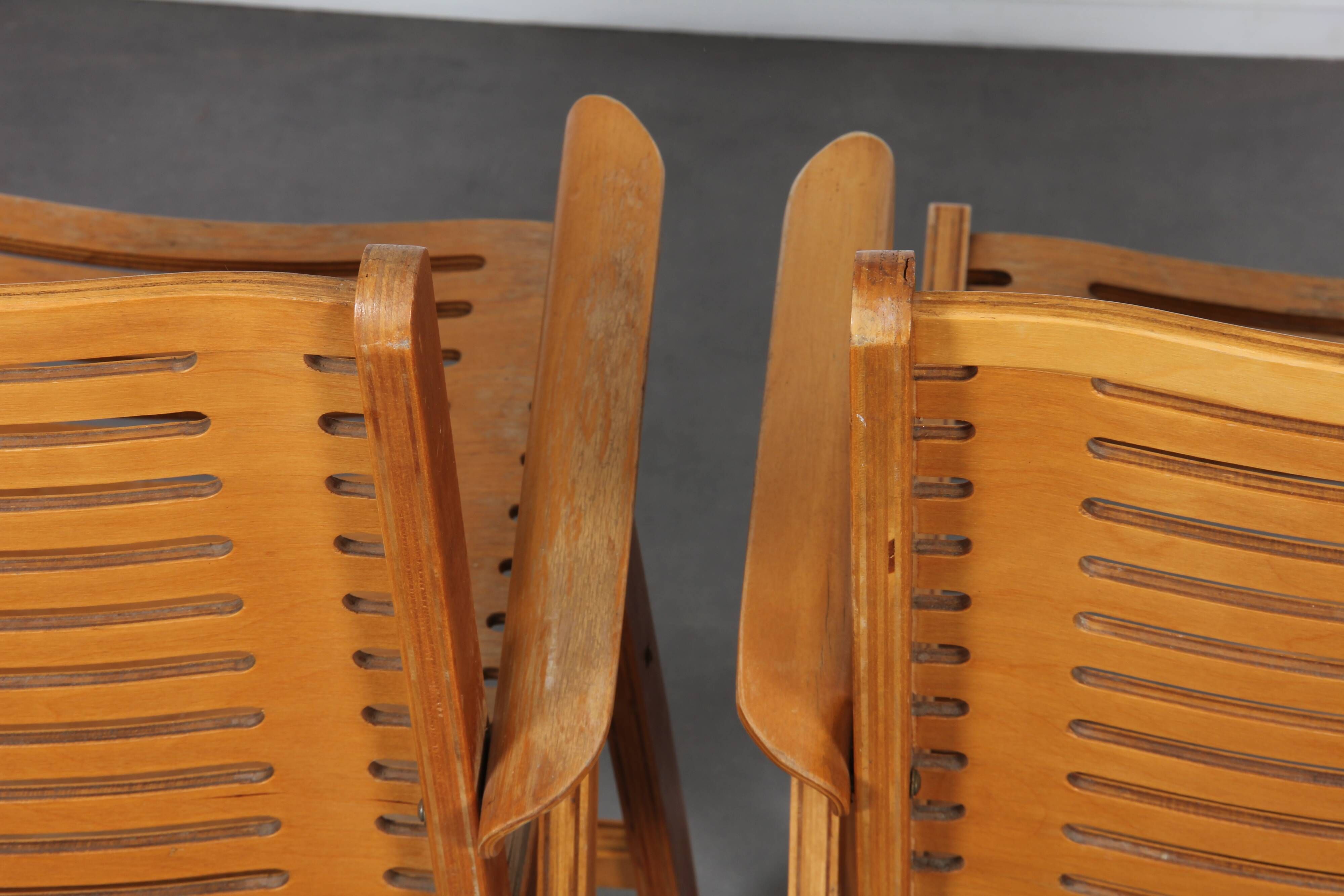 Pair of Rex armchairs by Niko Kralj for Stol Kamnik, 1950