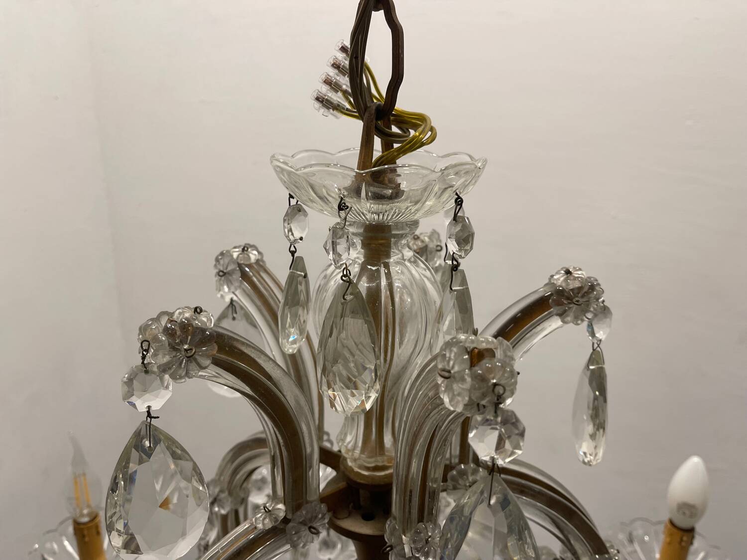 Large Crystal Maria Teresa Chandelier 1950's