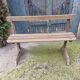 Antique wooden bench, France 19th century