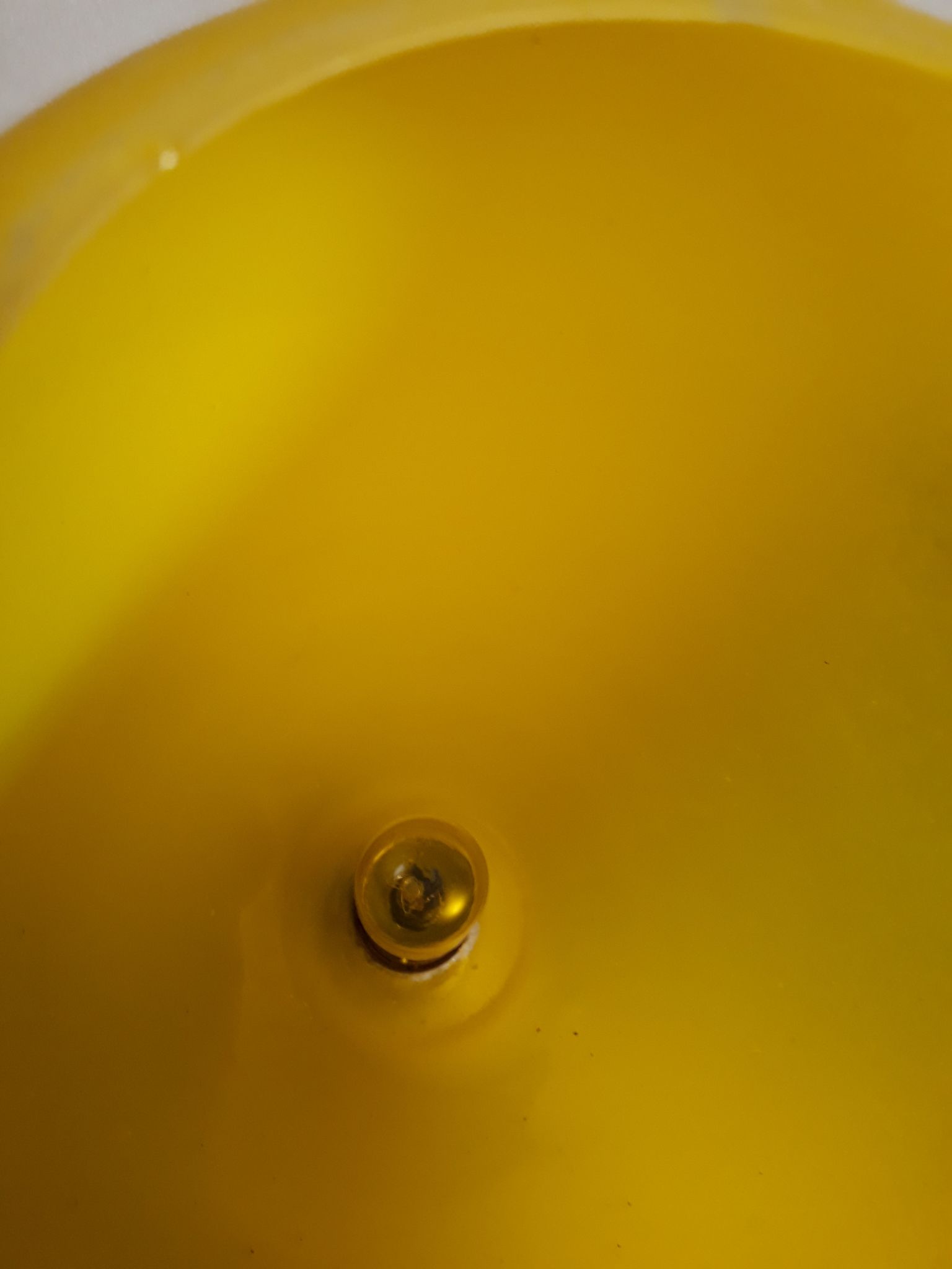 very large lamp bronze lampshade day opaque yellow glass 1940 about ,,57x15
