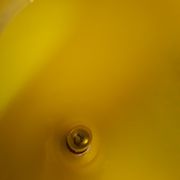 very large lamp bronze lampshade day opaque yellow glass 1940 about ,,57x15
