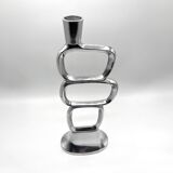 Modernist cast aluminum candle holder • 1980