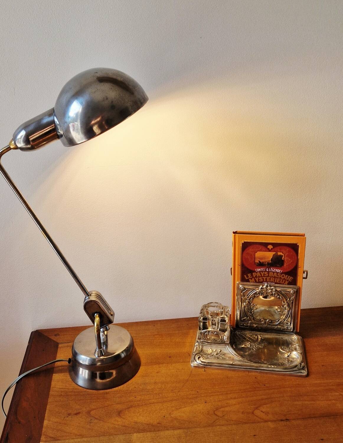 JUMO 600 Lamp - Vintage Chrome - 1940s
