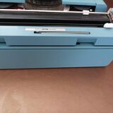 Machine à écrire Olivetti Studio 46 bleue vintage révisée
