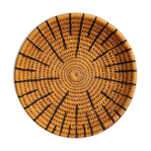 African basket braided, woven basket wall, ethnic and natural, Botswana