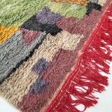 Moroccan Berber carpet Boujaad with colorful patterns 250x152cm