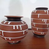 German ceramic vase, 1960s, set of 2