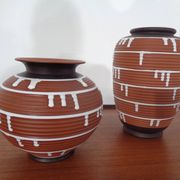 German ceramic vase, 1960s, set of 2