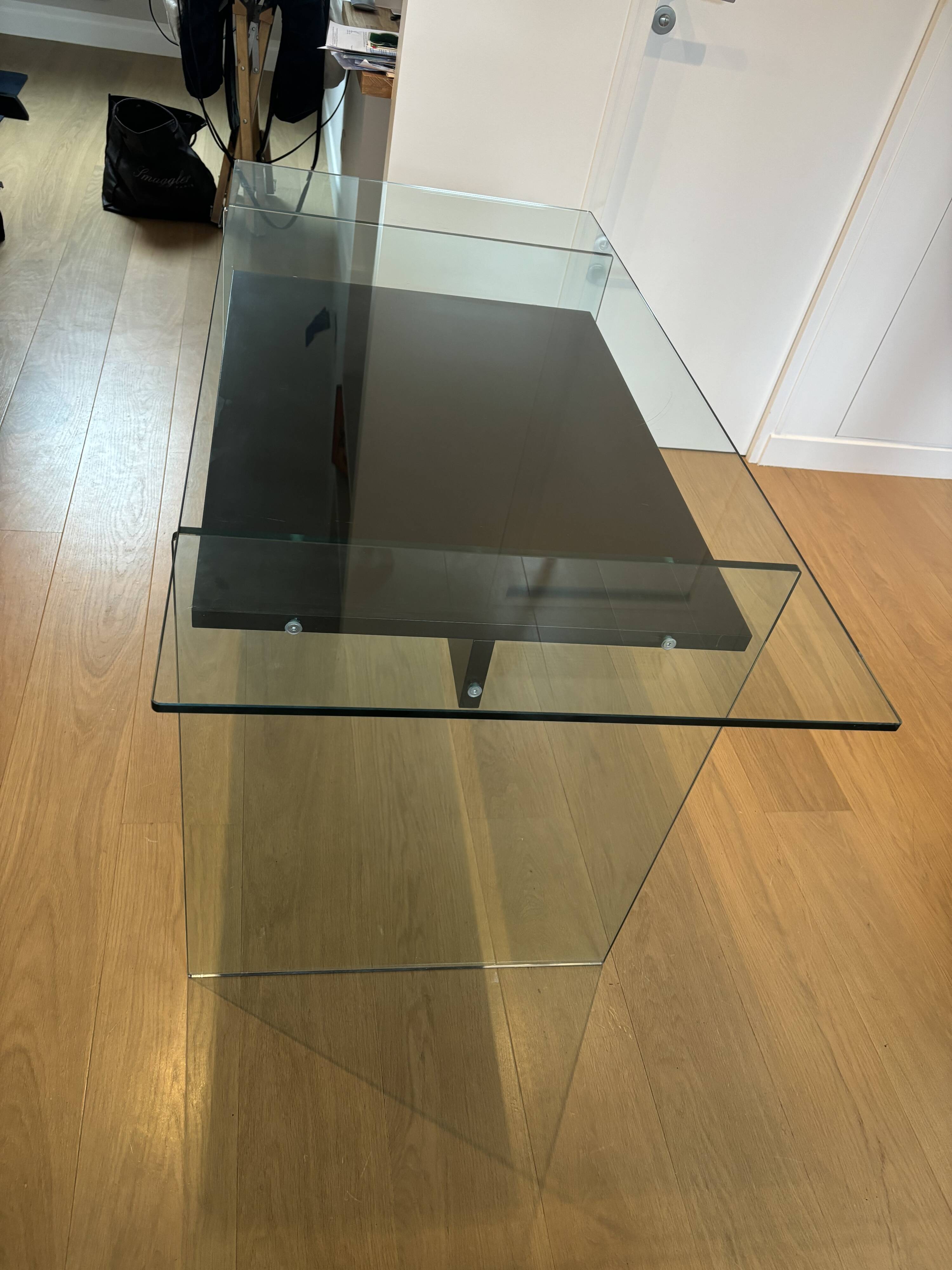Artelano glass & wood desk