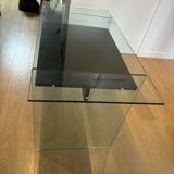 Artelano glass & wood desk