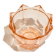 Empty pink glass jar pocket
