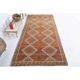 Vintage Turkish Hand-Knotted Wool Cotton Orange Area Rug 150x333