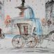 Salvador Dali : New York City, Plaza - Lithographie signée