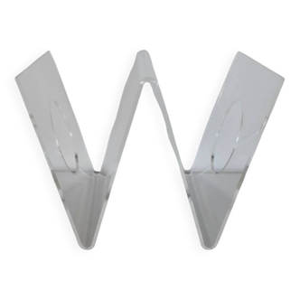 Roche Bobois plexiglass magazine rack
