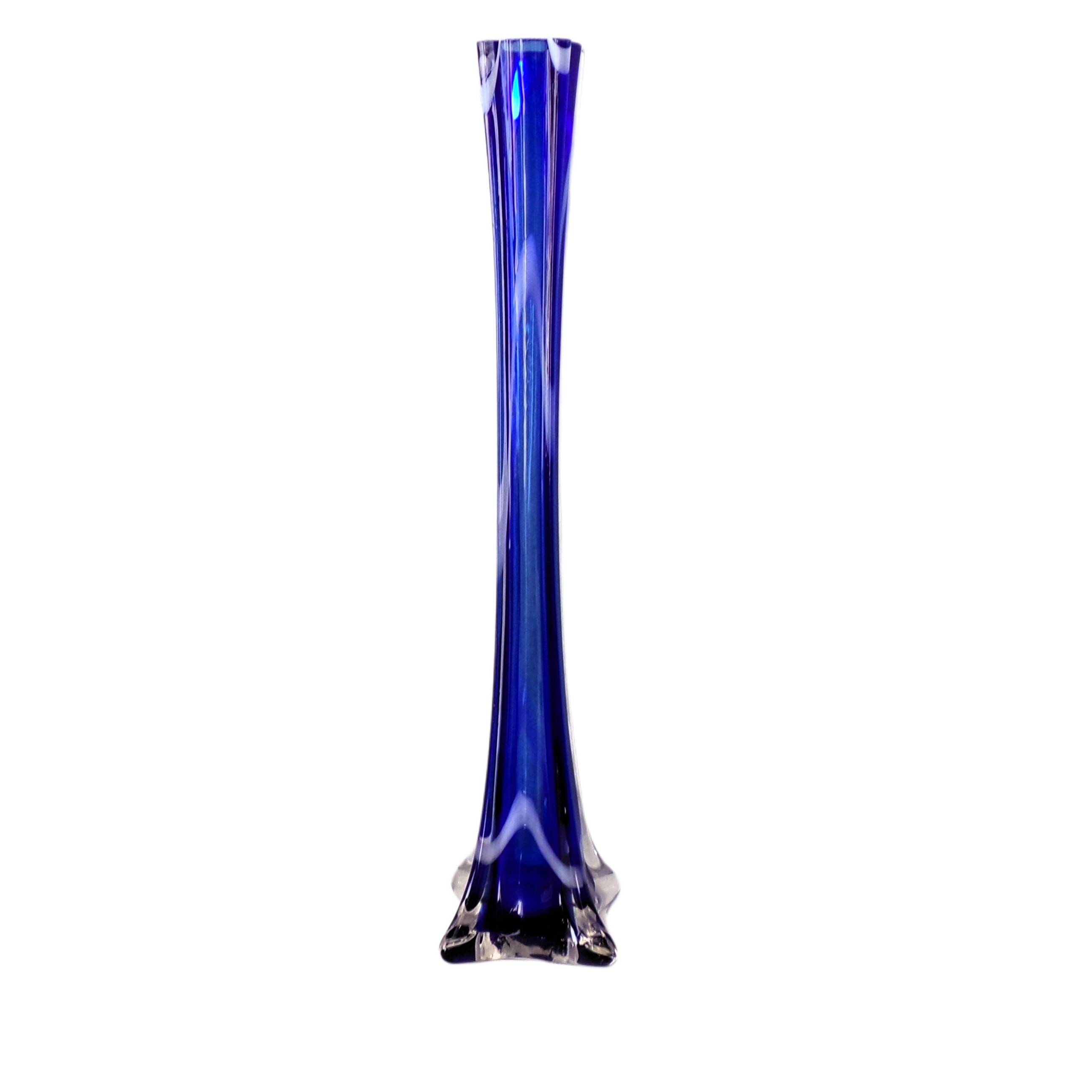 Vase soliflore Murano bleu