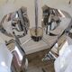 Mazzega chandelier in murano glass and metal