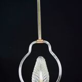 Lovely transparent Art Deco Barovier e Toso pendant light Murano glass, 1930s