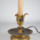 Lampe à poser bronze bougie éléctrifié