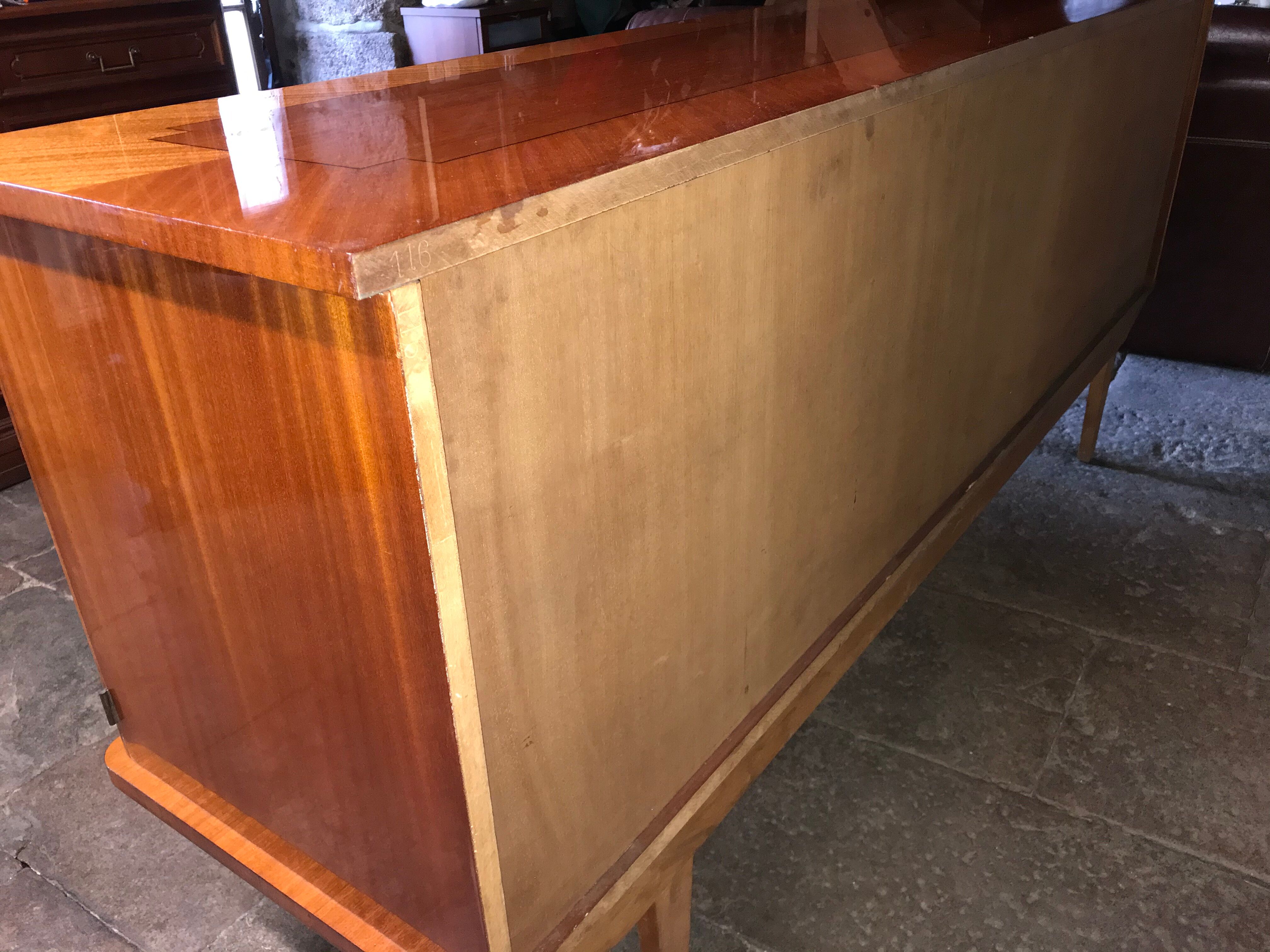 Sideboard wood varnished years 50