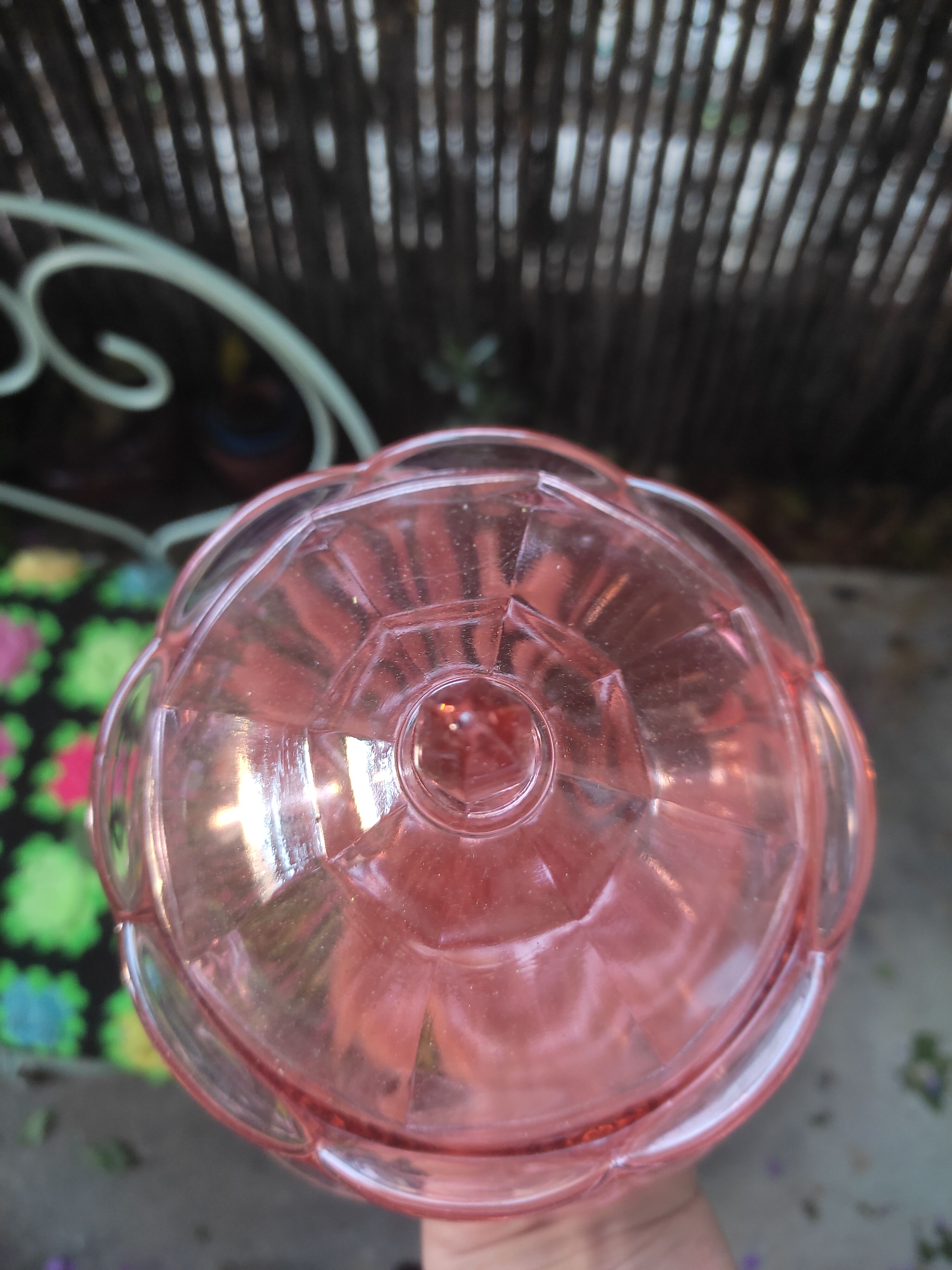 Pink glass candy maker