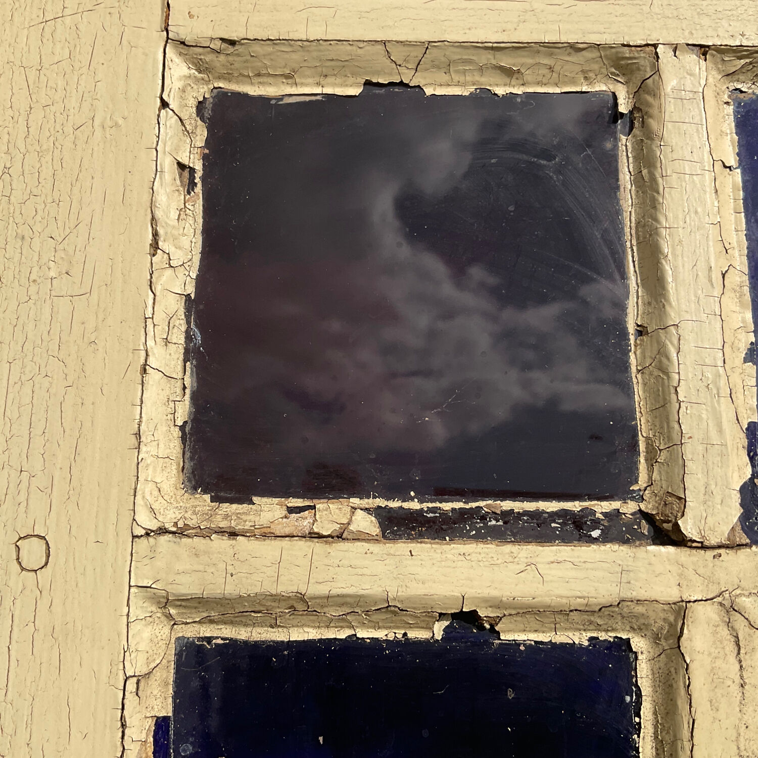 Old glass door L 92 x H 205