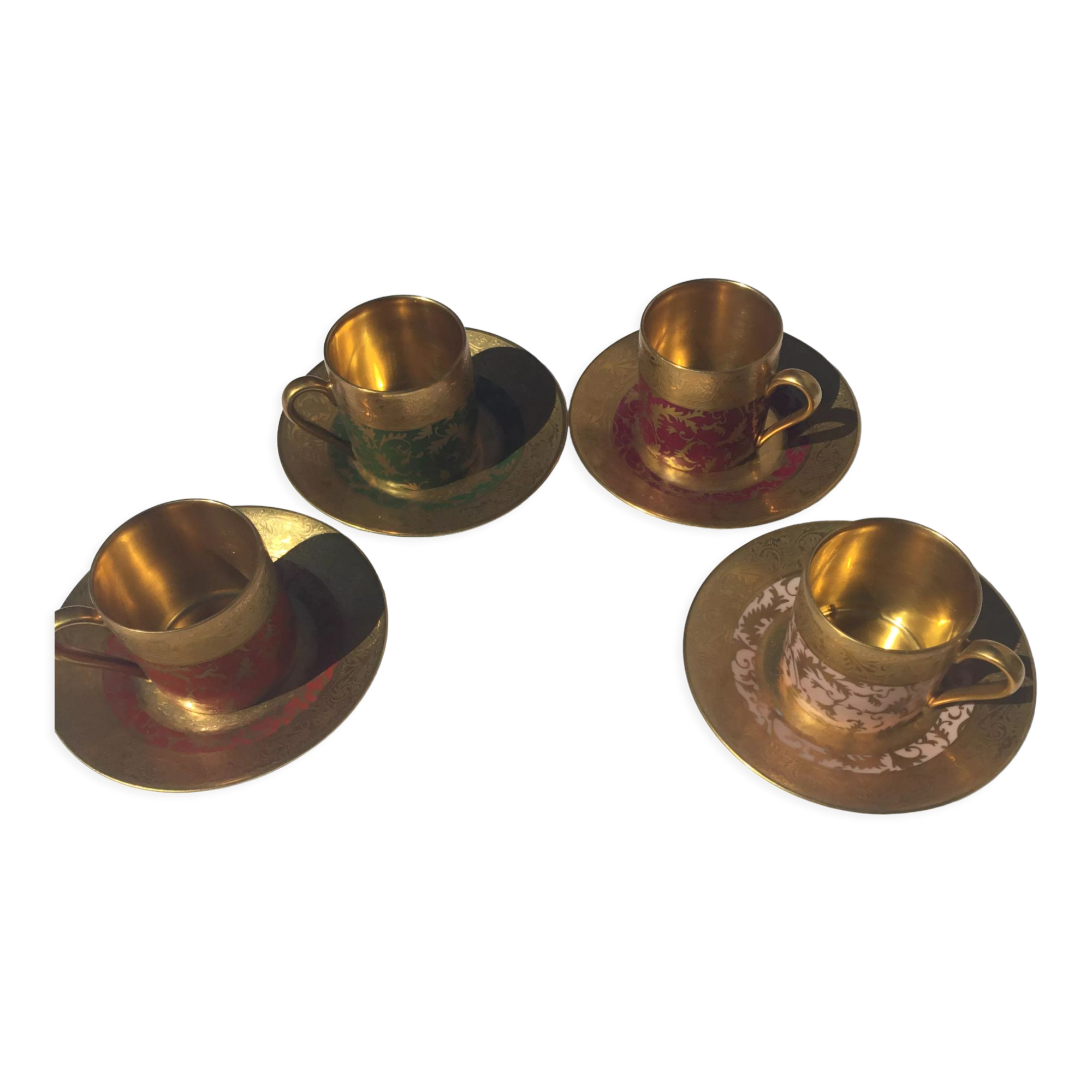 4 cups and under cups G.Dumas Fils, Limoges