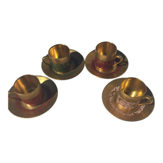 4 cups and under cups G.Dumas Fils, Limoges