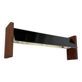 cubic Large 38cm Teak and Metal adjustable wall light element, Germany 1950s