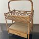 Vintage bar service of the 60s-70s in rattan