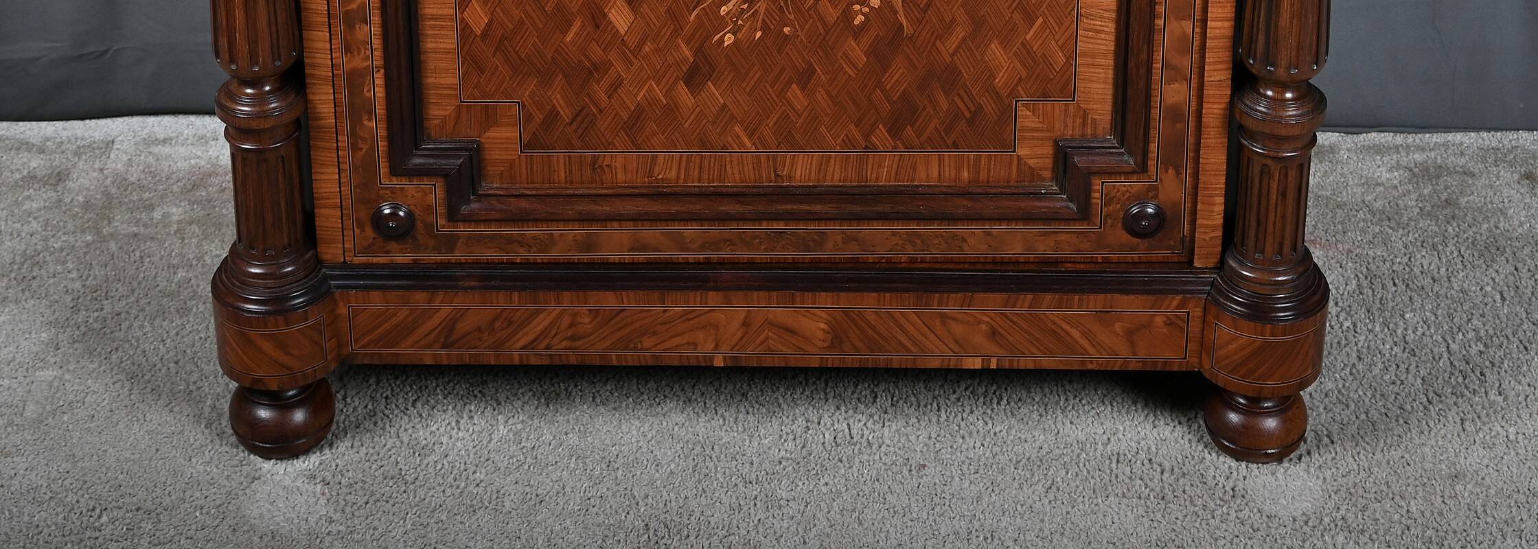 Support Furniture in Precious Wood Marquetry, Napoleon III period – Milie