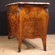 Lombard inlaid dresser in Louis XV style with marble top