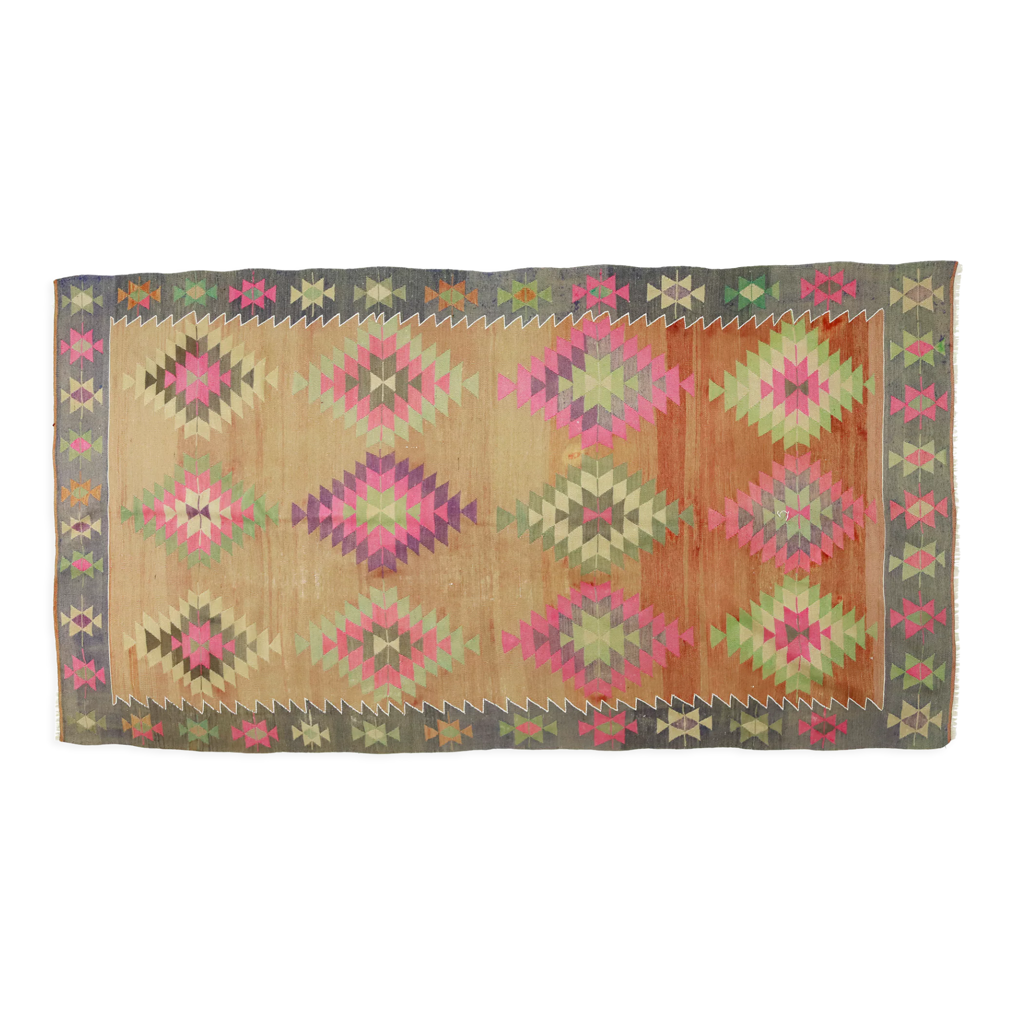 Anatolian handmade kilim rug 300 cm x 195 cm