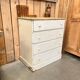 Old 4-drawer chest of drawers, original patina