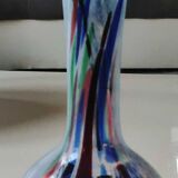 Speckled Blown Art Glass Ball Vase