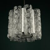 Vintage Ice Murano Chandelier by AV Mazzega, Italy, 1970s