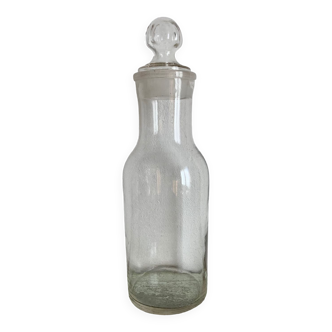 Flacon ou bocal en verre transparent