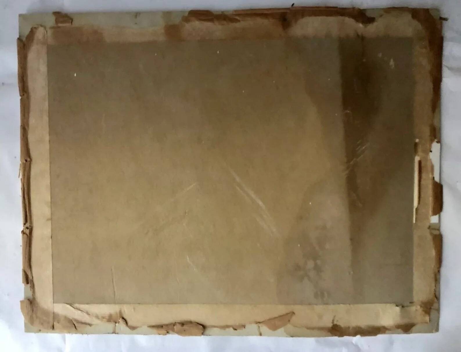 Vintage 1940s French Barbizon‑Style Oil on Cardboard – Peasant by the River