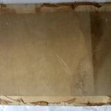 Vintage 1940s French Barbizon‑Style Oil on Cardboard – Peasant by the River