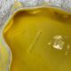 Ceramic yellow vallauris dish