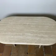 Travertine coffee table