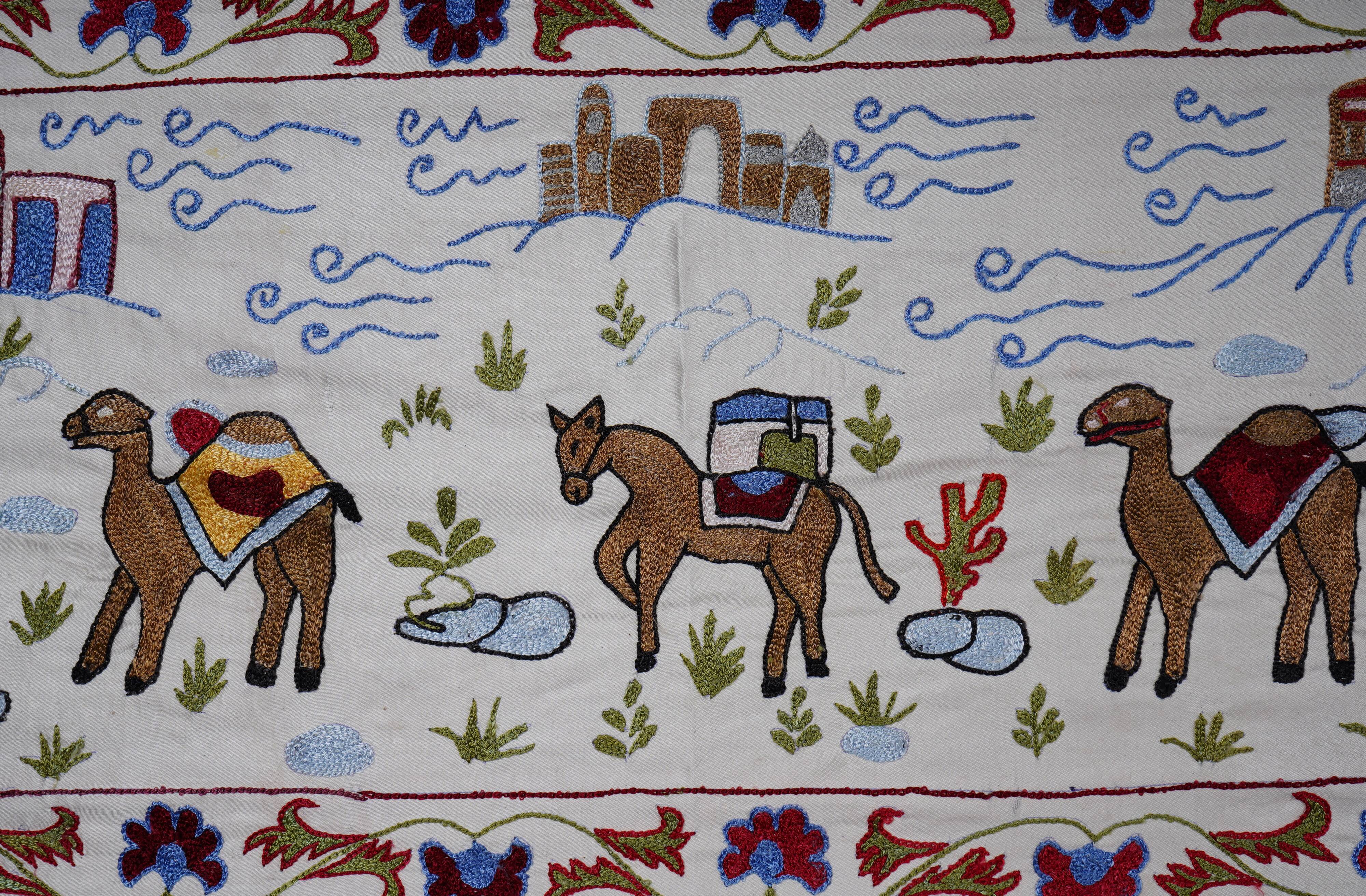 Hand-knotted rug, vintage Turkish rug 51x190 cm