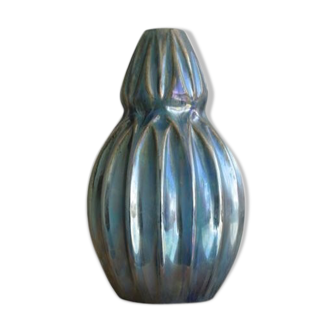 Vase in iridescent earthenware Cistere Aubervilliers